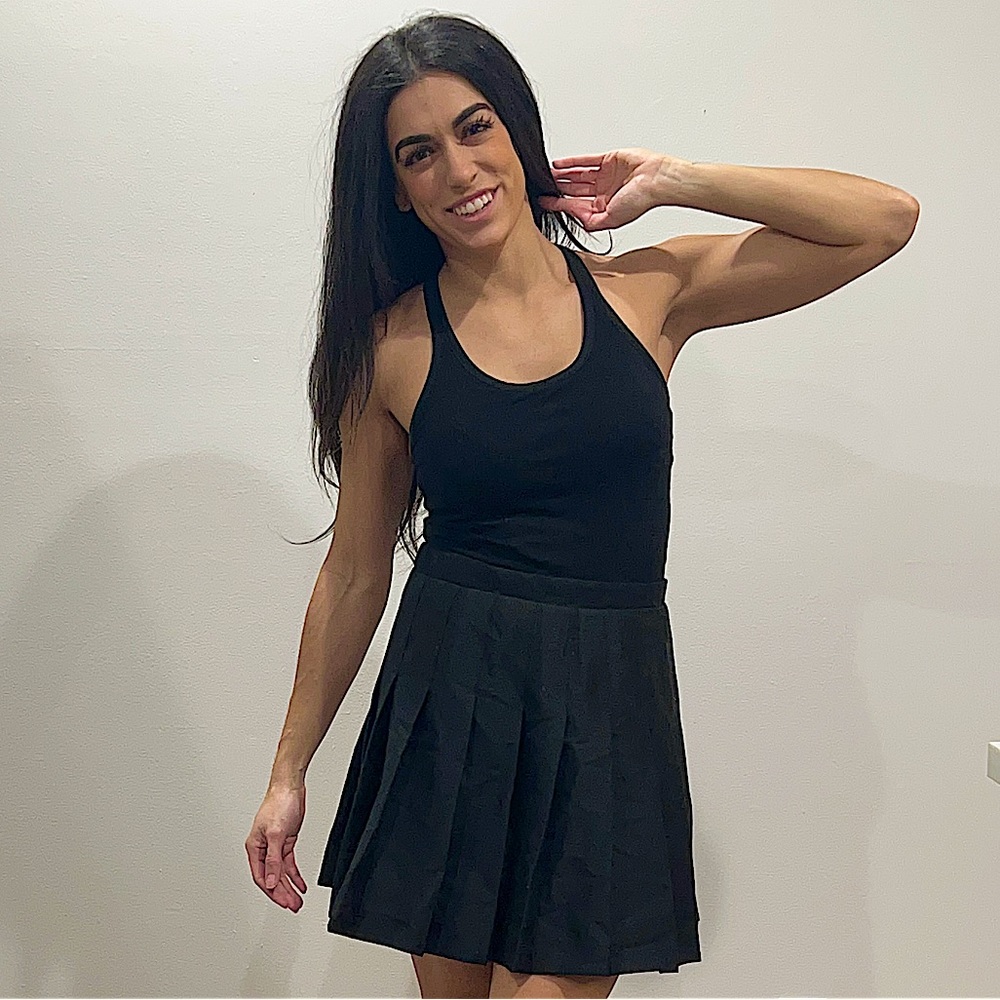 Wild Fable Black Pleated Preppy Y2K Skirt